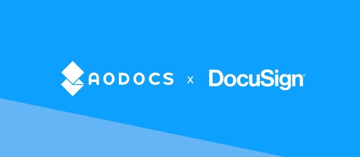Simplify your e signature process with AODocs & DocuSign